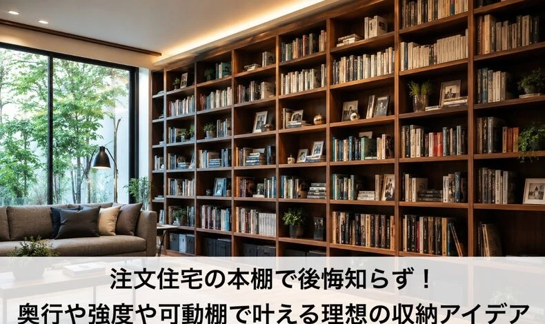 画像3900：注文住宅の本棚で後悔知らず！奥行や強度や可動棚で叶える理想の収納アイデア